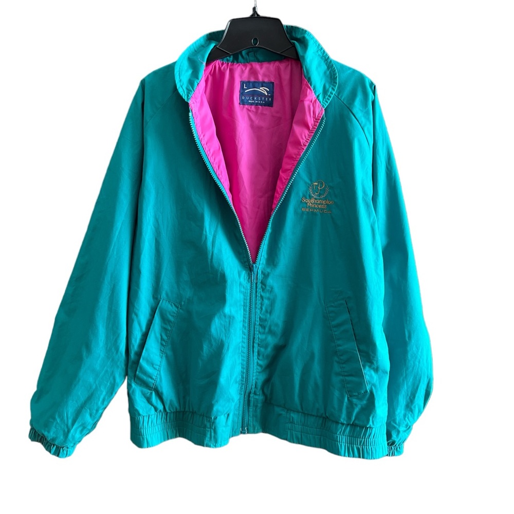 Vintage Duckster Women’s Jacket Southampton Princess Bermuda logo Large